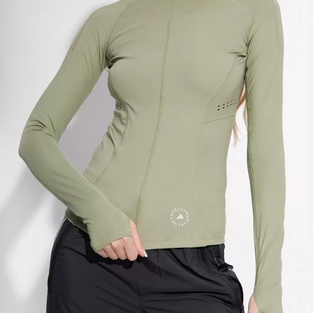 NEW. Stella McCartney Olive Green Women's Top Adidas